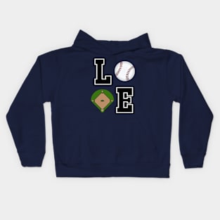 LOVE Baseball Kids Hoodie